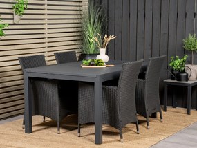 Τραπέζι εξωτερικού χώρου Dallas 2813, Μέταλλο, 75x100cm, 36 kg, Μαύρο, Μέταλλο | Epipla1.gr