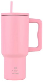 Κούπα Θερμός Με Λαβή & Καλαμάκι 900ml Estia Save The Aegean Tumbler Blossom Rose 01-32142