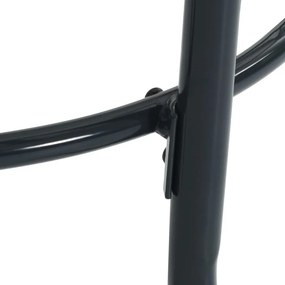 vidaXL Τραπέζι Βεράντας Στρογγυλό Ανθρακί Ø110x72,5 εκ. Ατσάλι