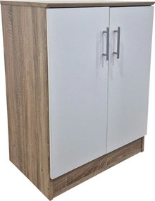 Παπουτσοθήκη-ντουλάπι Souken pakoworld 6 ζευγών λευκό-sonoma 60x40x80εκ