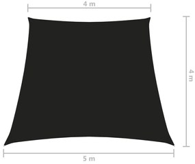 Πανί Σκίασης Τραπέζιο Μαύρο 4/5 x 4 μ. από Ύφασμα Oxford - Μαύρο