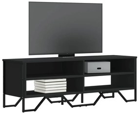 Έπιπλο Τηλεόρασης Μαύρο 122 x 34 x 41 εκ. Επεξεργασμένο Ξύλο