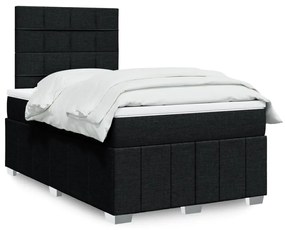 ΚΡΕΒΑΤΙ BOXSPRING ΜΕ ΣΤΡΩΜΑ ΜΑΥΡΟ 120X190 ΕΚ. ΥΦΑΣΜΑΤΙΝΟ 3293909