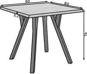 Τραπέζι Colossus 84-Fusiko