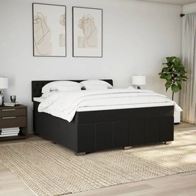 ΚΡΕΒΑΤΙ BOXSPRING ΜΕ ΣΤΡΩΜΑ ΜΑΥΡΟ 180X200 ΕΚ. ΥΦΑΣΜΑΤΙΝΟ 3287156