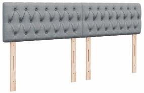 ΚΡΕΒΑΤΙ BOXSPRING ΜΕ ΣΤΡΩΜΑ ΑΝΟΙΧΤΟ ΓΚΡΙ 200X200 ΕΚ. ΥΦΑΣΜΑΤΙΝΟ 3289870