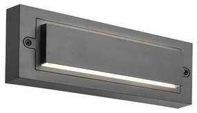 Απλίκα Φωτιστικό Τοίχου LED 6W 3CCT IP65 Senario Pro Eurolamp-145-52113-Μαύρο 145-52113