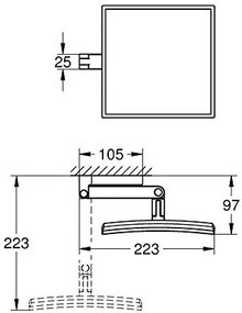 Καθρέπτης Grohe Selection Cube