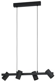 Φωτιστικό Κρεμαστό Eglo 99463 GATUELA 1 Μαύρο Ματ (Black Mat)