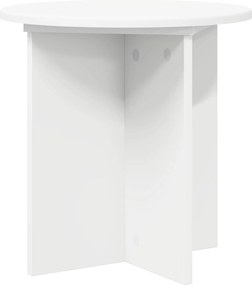 vidaXL Βάση φυτών 2 pcs Λευκό Ø40 x 40 εκ Επεξεργασμένο Ξύλο