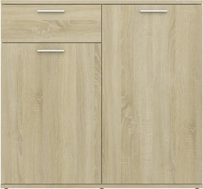 vidaXL Ντουλάπι με Συρτάρι Sonoma Δρυς 80 x 36 x 75 εκ. Επεξ. Ξύλο