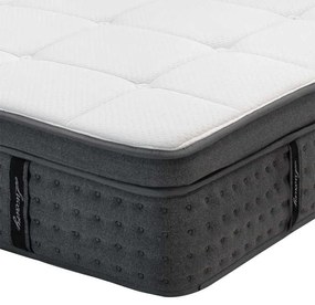 Στρώμα Luxury pakoworld pocket spring+gel memory foam+latex διπλής όψης aloe vera 34-36cm 160x200εκ