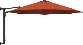 vidaXL Ομπρέλα Κήπου Τερακότα 248 x 248 x 148 εκ.