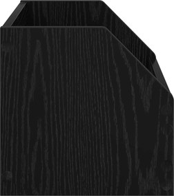 vidaXL Κουτί Άλμπουμ Βινυλίου Μαύρη Δρυς 38 x 30 x 29 εκ