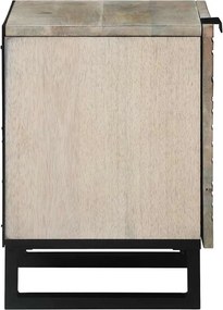 vidaXL Κομοδίνο 2 pcs Λευκό 40 x 33 x 46 εκ. Επεξεργασμένο Ξύλο