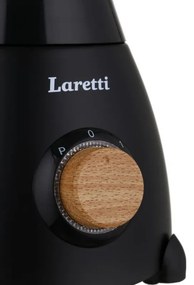 Μπλέντερ Laretti LR-FP7325, 500W, 1.5 l, Ανοξείδωτες λεπίδες, 2 ταχύτητες + παλμός, Μηχανισμός κλειδώματος, Μαύρο