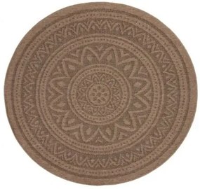 Ψάθινο Χαλί Avanos 8871 Black Στρόγγυλο Round 200 x 200
