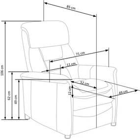 Πολυθρόνα Relax Hola-Gkri