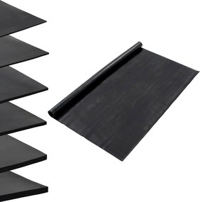 vidaXL Μάτ δαπέδου Μαύρο 1,2 x 5 μ Λάστιχο