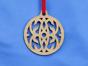 Intra απο ξύλο plywood 3mm-4mm πάχος – Διακόσμηση Χριστουγεννιάτικου Δέντρου Μπιχλιμπίδι 40x40 cm INTRAVECTRY-MY559557