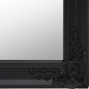 vidaXL Καθρέπτης Επιδαπέδιος Μαύρος 40 x 160 εκ.