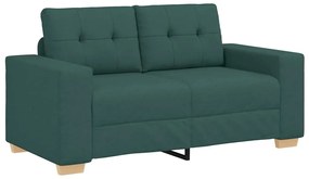 vidaXL Καναπές 2 pcs Πράσινο Ύφασμα μείγματος λινών