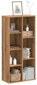 vidaXL Βιβλιοθήκη Αρτισιανή Δρυς 50x25x105 εκ. από Επεξεργασμένο Ξύλο