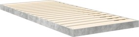 vidaXL Κρεβάτι δαπέδου Σκυρόδεμα Γκρι 100 x 200 cm Επεξεργασμένο ξύλο