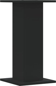 vidaXL Βάσεις Φυτών 2 τεμ. Μαύρες 30x30x60 εκ. από Επεξεργασμένο Ξύλο
