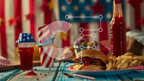 Σετ των 2 Intra Συλλεκτικό Ξύλινο Παζλ Plywood 4mm - Τραπέζι με μπιφτέκια, πατάτες και καρυκεύματα Σε Ξύλινο Κουτί - Διαστάσεις: 10x10 cm – 25 κομμάτια