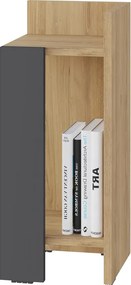 Κομοδίνο Elos Megapap δεξί χρώμα sapphire oak - ανθρακί 25x27x60εκ.