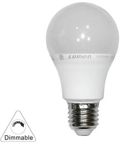 Adeleq Led Λάμπα Αχλάδι Ε27 10W 230V Ντιμαριζόμενο Ψυχρό 6200Κ 13-27221009
