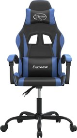 vidaXL Καρέκλα Gaming Μαύρο/Μπλε από Συνθετικό Δέρμα