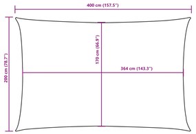 ΠΑΝΙ ΣΚΙΑΣΗΣ ΟΡΘΟΓΩΝΙΟ ΜΠΕΖ 2 X 4 Μ. ΑΠΟ ΎΦΑΣΜΑ OXFORD 42293