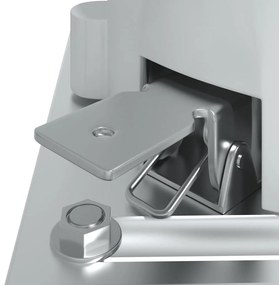 vidaXL Στύλοι Τέντας Σετ Λευκοί 450 x 245 εκ. από Σίδερο