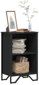 vidaXL Βιβλιοθήκη Μαύρη 50x31x74,5 εκ. από Επεξεργασμένο Ξύλο