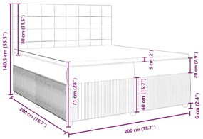 ΚΡΕΒΑΤΙ BOXSPRING ΜΕ ΣΤΡΩΜΑ ΣΚΟΥΡΟ ΚΑΦΕ 200X200 ΕΚ. ΥΦΑΣΜΑΤΙΝΟ 3292166