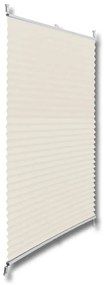 vidaXL Πλισέ ρόλερ σκίασης 40x125cm Κρεμ