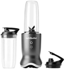 Μπλέντερ Nutribullet NB1206DGCC, 1200W, 900 ml, 1 ταχύτητα + Pulse, κουμπιά αφής, χωρίς BPA, σκούρο γκρι/ασημί