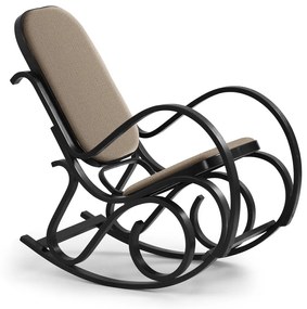 Κουνιστή καρέκλα Houston 548, Wenge, 95x52x90cm, 12 kg, Ταπισερί, Ξύλινα, Ξύλο, Ξύλο: Σημύδα | Epipla1.gr