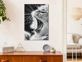 Εικόνα ζωγραφικής με αριθμό Χασμουρητό γατάκι