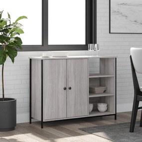 vidaXL Ντουλάπι Γκρι Sonoma 100x33x75 εκ. από Επεξεργασμένο Ξύλο
