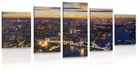 Άποψη εικόνας 5 μερών του Tower Bridge