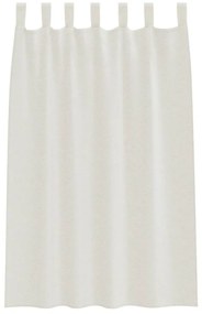 vidaXL Κουρτίνες με κουρτίνες 2 pcs Κρεμ 140x175cm Πολυεστέρας