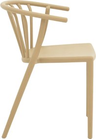 Πολυθρόνα Zelma pakoworld pp σε cappucino απόχρωση 55x53x73εκ