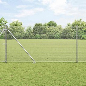 vidaXL Συρμάτινη Περίφραξη με 13 Στελέχη 1.2x25 m Γαλβανισμένο Ατσάλι