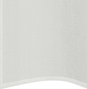 vidaXL Voile κουρτίνες με ροδέλες 2 τεμάχια Λευκό