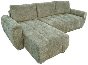 Intrahome Γωνιακός αναστρέψιμος καναπές-κρεβάτι Vivad Intrahome ύφασμα σε μέντα απόχρωση 275x164x91εκ | SKU: INTRAPA-482111113