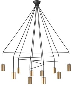 Φωτιστικό Οροφής Imbria 7954 10x10W GU10 Solid Brass Nowodvorski Metal