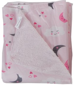 Κουβέρτα Fleece Κούνιας (110x150) Με Γουνάκι Viopros Σχ 75